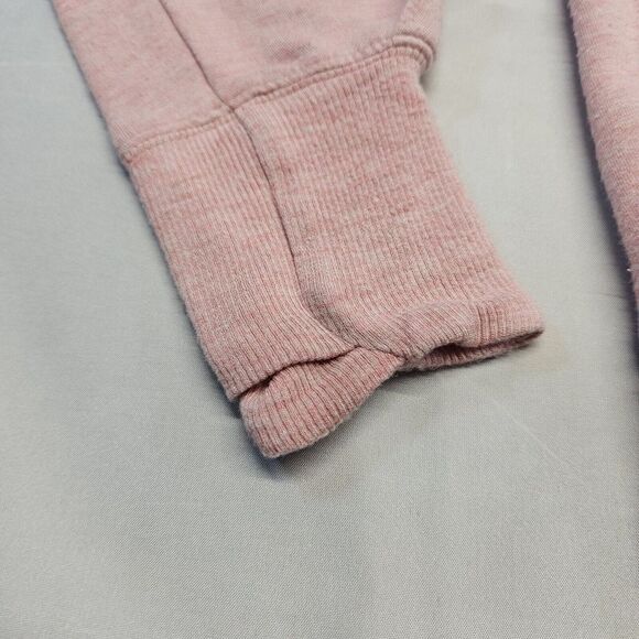 Athleta Apollo Mock Crewneck Sweatshirt Conch‎ Pink Heather Size Small - Picture 4 of 9